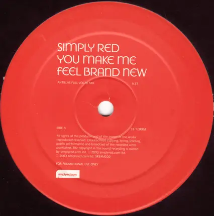 Simply Red - You Make Me Feel Brand New