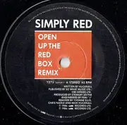 7inch Vinyl Single - Simply Red - Open Up The Red Box. Remix - Paper Labels