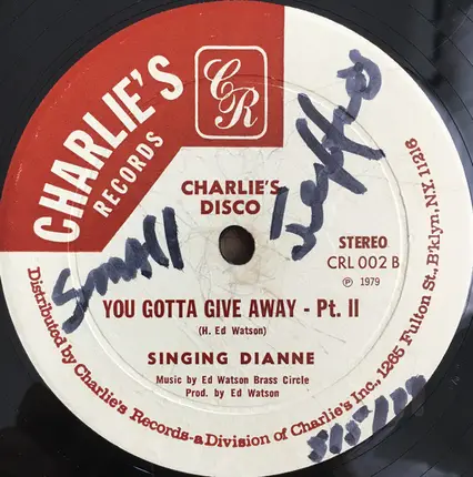 Singing Dianne - You Gotta Give Away