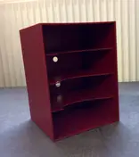 Single-Box 70er Jahre - in rot, für ca. 100 Singles