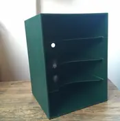 Single-Box 70er Jahre - in dunkel grün, für ca. 100 Singles