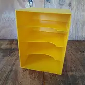 Single-Box 70er Jahre - in gelb, für ca. 100 Singles