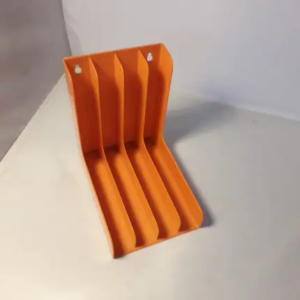 Singles-Winkel, 70er Jahre - in orange, für ca. 40 Singles
