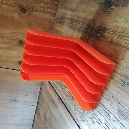 Singles-Winkel, 70er Jahre - in orange, für ca. 60 Singles
