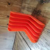 Singles-Winkel, 70er Jahre - in orange, für ca. 60 Singles