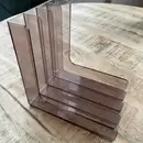 Vinyl Storage - Single-Winkel, 70er Jahre - in transparent grau, für ca. 60 Singles / 7'