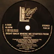 7'' - Sinitta - Right Back Where We Started From