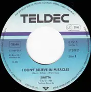 7inch Vinyl Single - Sinitta - I Don't Believe In Miracles