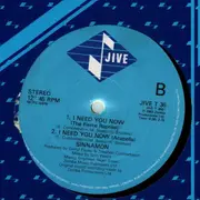 12inch Vinyl Single - Sinnamon - I Need You Now