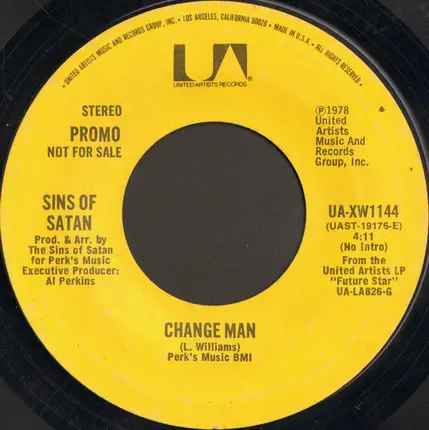 Sins Of Satan - Change Man