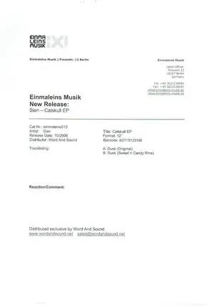 Sian - Catskull EP