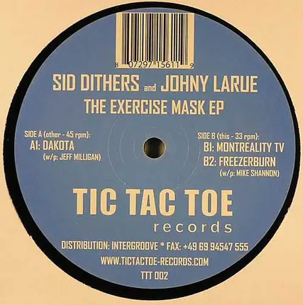 Sid Dithers And Johny La Rue - The Exercise Mask EP
