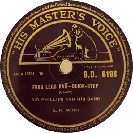 Sid Phillips Band - Frog Legs Rag / I Never Knew