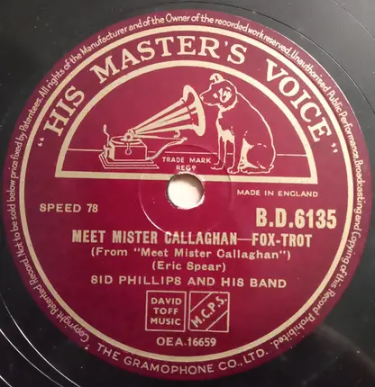 Sid Phillips Band - Raminay / Meet Mister Callaghan