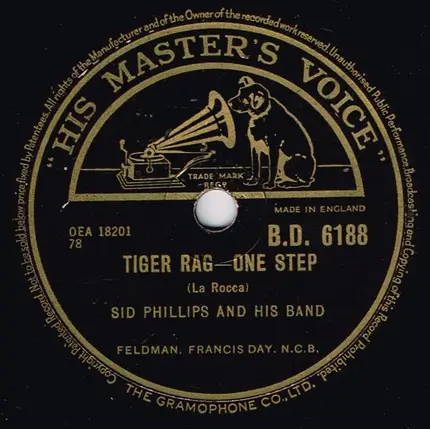 Sid Phillips Band - Sister Kate / Tiger Rag