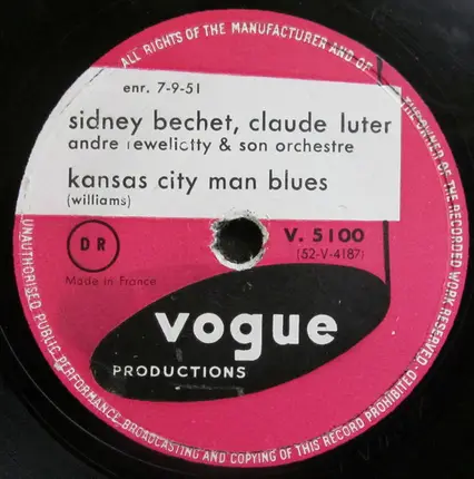 Claude Luter - Gumbo Creole / Steppin' on the  Blues