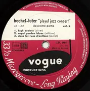 10'' - Sidney Bechet , Claude Luter - Pleyel Jazz Concert - Vol. 2