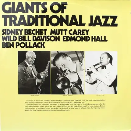 Sidney Bechet , Mutt Carey - Giants Of Traditional Jazz