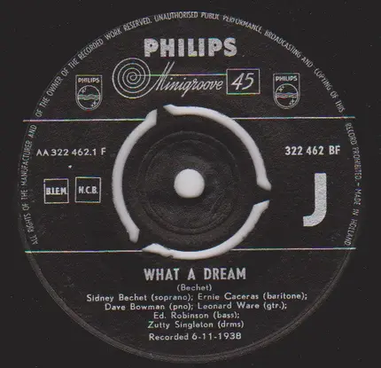 Sidney Bechet - My Woman's Blues / What A Dream