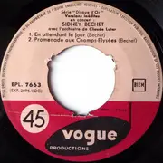 7inch Vinyl Single - Sidney Bechet Avec Claude Luter - Vol.1 Inédits : En Concert 'Petite Fleur'
