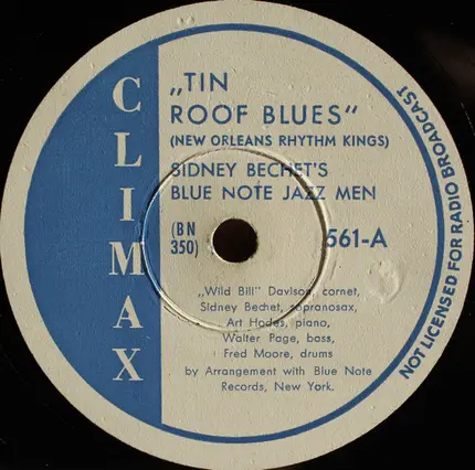 Sidney Bechet And His Blue Note Jazz Men - Tin Roof Blues / At the Jazz Band Ball
