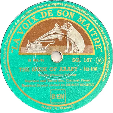 Sidney Bechet And His Orchestra / Sidney Bechet - Blues Of Bechet / The Sheik Of Araby