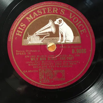 Sidney Bechet And His New Orleans Feetwarmers - Shake It And Break It / Wild Man Blues
