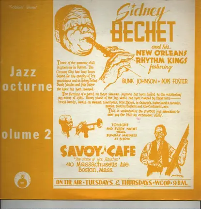 Sidney Bechet And His New Orleans Rhythm Kings - Jazz Nocturne Volume 2 Sobbin' Blues