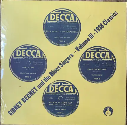 Sidney Bechet - Sidney Bechet And The Blues SIngers - Volume III - 1938 Classics