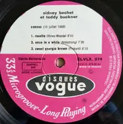 LP - Sidney Bechet & Teddy Buckner - Festivals de Cannes et Knokke-Le-Zoute 1958