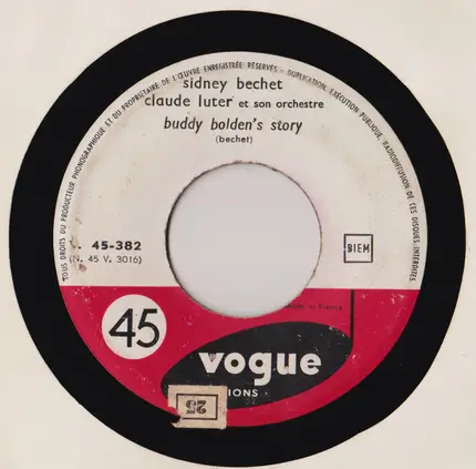 Sidney Bechet - Cé Mossieu Qui Parlé / Buddy Bolden Story