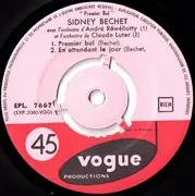 7inch Vinyl Single - Sidney Bechet - Premier Bal - EP