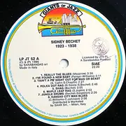 LP - Sidney Bechet - Sidney Bechet 1923 - 1938