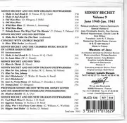 CD - Sidney Bechet - Volume 9 - 1940-1941 - Complete Edition