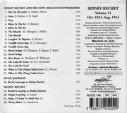 CD - Sidney Bechet - Volume 11,  1941-1942