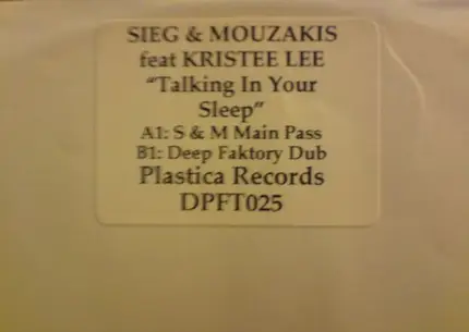 Sieg & Mouzakis Featuring Kriste Lee - Talking In Your Sleep