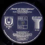LP - Siegfried Fietz / Jörg Zink - Womit Wir Leben Können