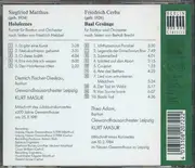 CD - Siegfried Matthus , Friedrich Cerha - Dietrich Fischer-Dieskau , Theo Adam ‧ Gewandhausorchester Le - Holofernes / Baal Gesänge