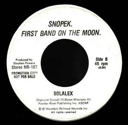 Sigmund Snopek III - First Band on the Moon