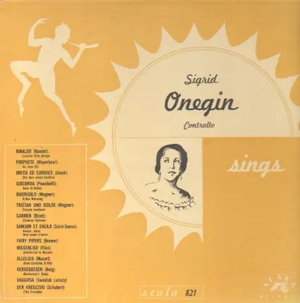 Sigrid Onegin - Contralto