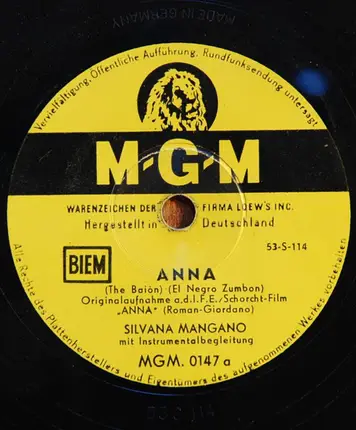 Silvana Mangano - Anna / T'Ho Voluto Bene