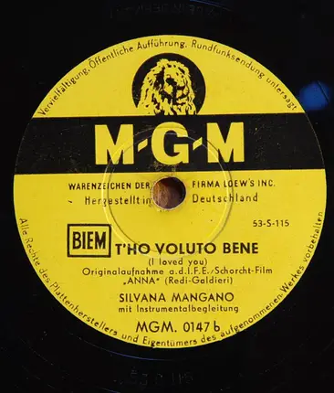 Silvana Mangano - Anna / T'Ho Voluto Bene