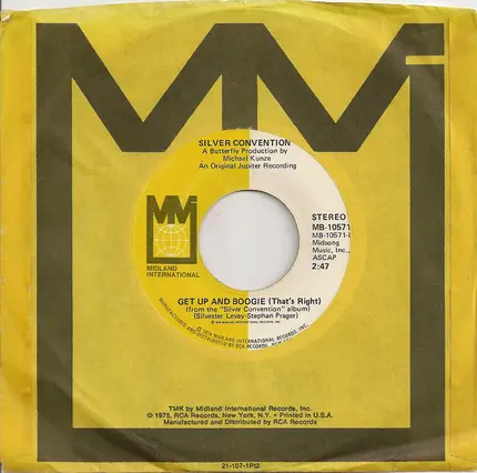 Silver Convention - Get Up And Boogie (That's Right)