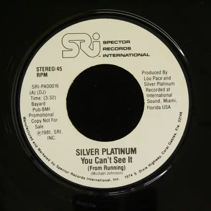 Silver Platinum - You Can't See It  (From Running)