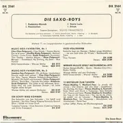 7inch Vinyl Single - Silvio Francesco , Silvio Francesco - Die Saxo-Boys