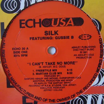 Silk Feat. Gussie B - I Can't Take No More