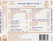 CD - Sir Edward Elgar • Charles Hubert Hastings Parry • Herbert Howells • Percy Whitlock • Ralph Vaughan - English Organ Music 2
