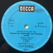LP - Elgar / Tchaikovsky - Cellokonzert e-moll / Rokoko-Variationen / Pezzo Capriccioso