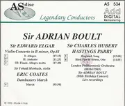 CD - Elgar - Violin Concerto In B Minor, Op. 61 / Dambusters March / Blest Pair Of Sirens