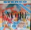 LP - Sir John Barbirolli, Hallé Orchestra - Encore Please, Sir John!